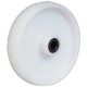 Roue MONOBLOC en POLYPROPYLENE RENFORCE blanc - Moyeu avec alésage à rouleaux standards (usage intensif)