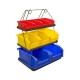 882*0516: Option supports de bacs amovible Modèle livré avec bacs plastiques : 4 bacs rouge de 1 L / 3 bacs jaune de 3 L / 2 bacs bleu de 8 L