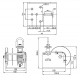 Treuil de HALAGE THW2000-DD à double tambour - Capacité 900 kg