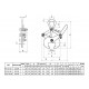 Pince de levage PR pour rails - Capacité 1 t et 2 t
