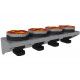 Rail de rangement fourni