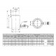 Vérins hydrauliques très bas simple effet - Capacité 10 t à 90 t