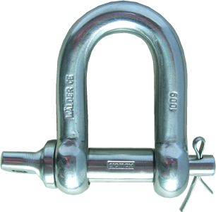 Manille droite de sécurité inox