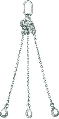 Élingue chaîne inox 3 brins avec raccourcisseur, photo du fabricant