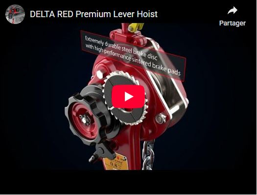 DELTA RED – Premium palan à levier